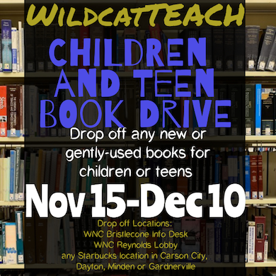 Wildcat Teach Holding Book Drive for Children, Teens